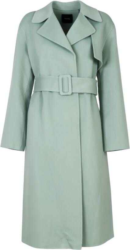 Theory Trenchcoats & Mantels Groen Dames