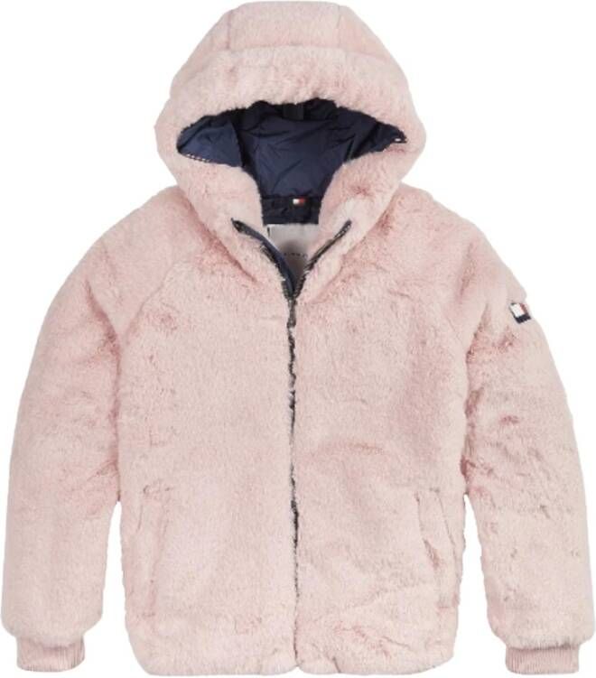 Tommy Hilfiger Chaqueta Fake Fur Jacket , Roze, Dames