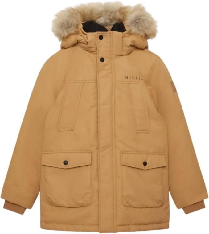 Tommy Hilfiger Kakhi Tech Parka , Bruin, Heren