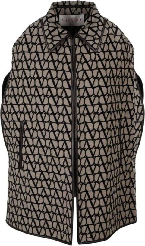 Valentino Toile Iconographe Cape , Bruin, Dames