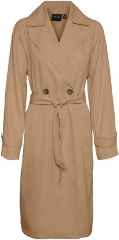 Vero Moda Trenchcoat , Bruin, Dames