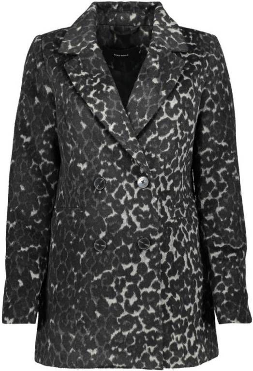 Vero Moda Vmcocoleopard Jacket Dark Grey Melange/LEO | Freewear zwart