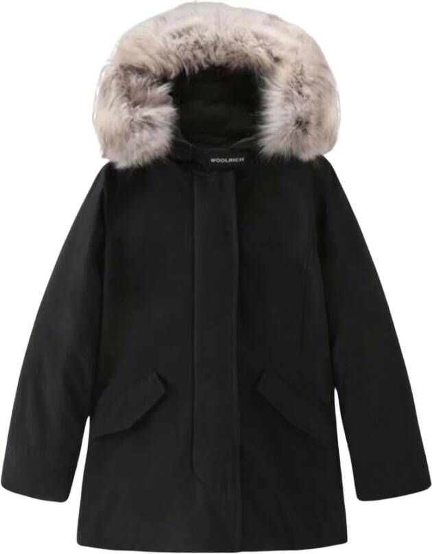 Woolrich Arctic Girls Raccoon Parka zwart BLK , Zwart, Heren