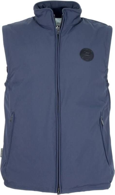 Woolrich Blauwe mouwloze jas , Blauw, Heren