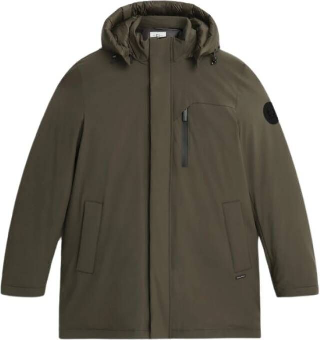 Woolrich Green Mountain Stretch Parka , Groen, Dames