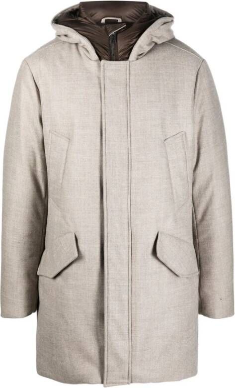 Woolrich Polar Luxury Eco Wool Parka , Beige, Heren