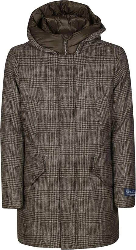 Woolrich Polaire luxe Eco Wool Parka , Bruin, Heren