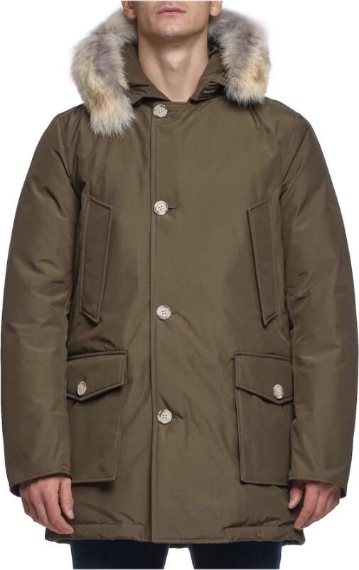 Woolrich Winterjassen Groen Heren