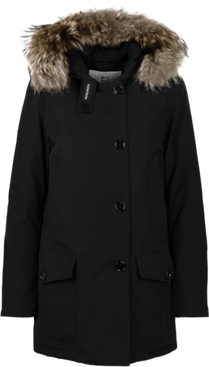 Woolrich Zwart Arctic FUR Parka , Zwart, Dames