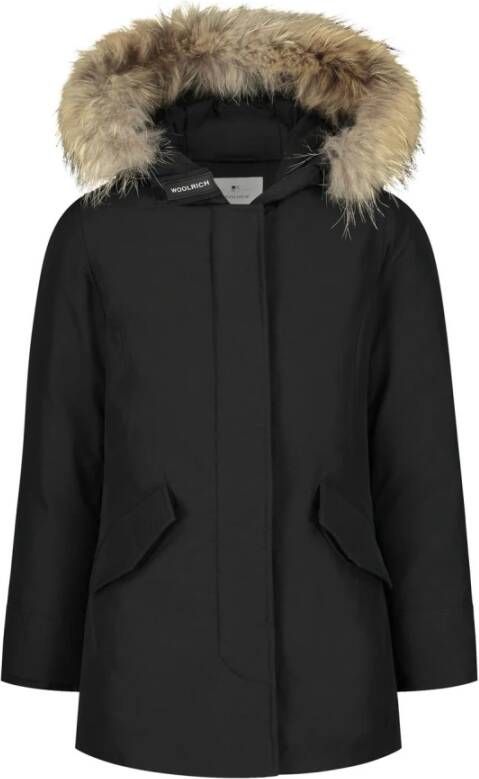 Woolrich Zwart Arctic Raccoon Parka , Zwart, Dames