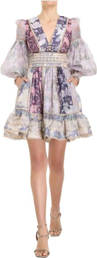 Zimmermann Kort dagkjole , Paars, Dames