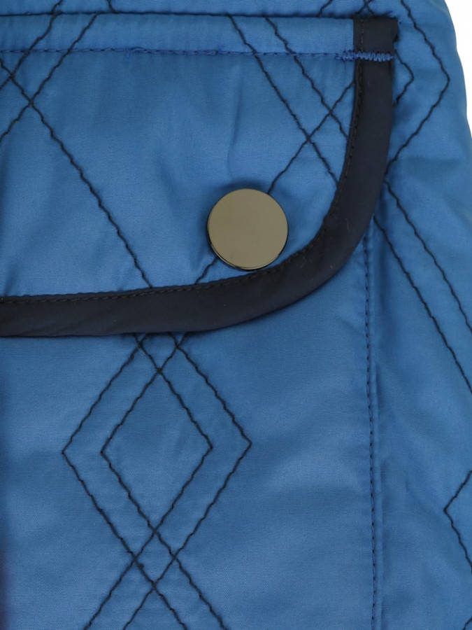 MONA Keerbare jas met animaldessin Blauw/Turquoise/Wit