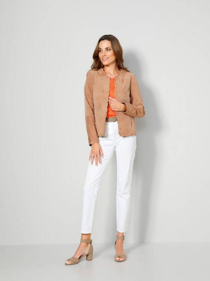 MONA Leren jas van geitenleer Bruin