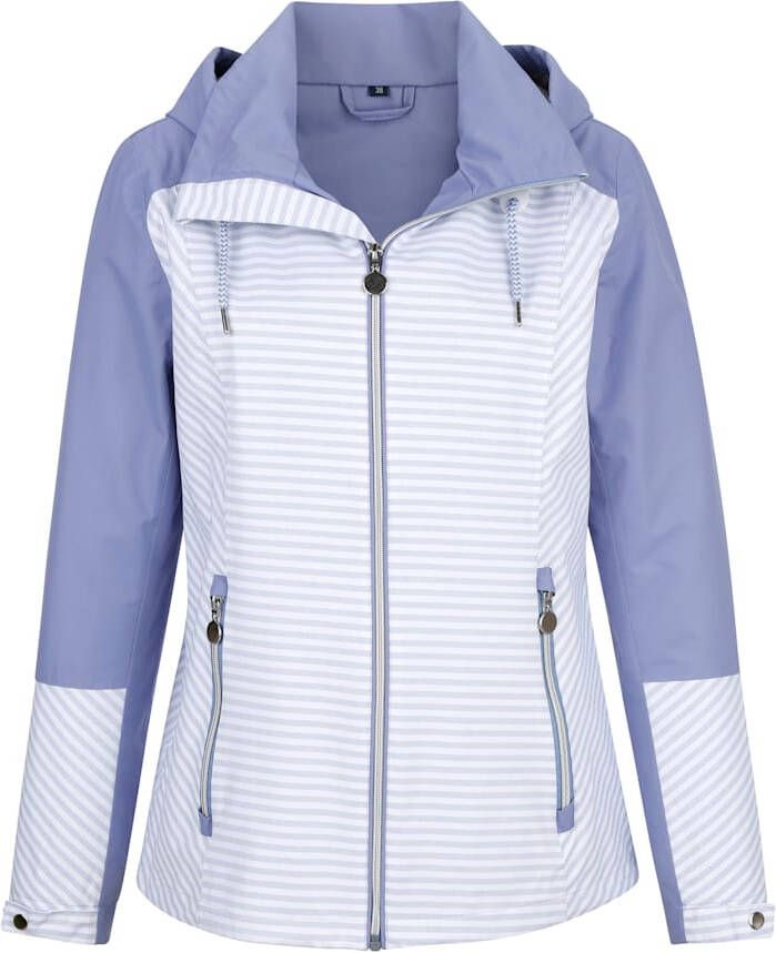 MONA Outdoorjas met gesealde naden Lila/Wit