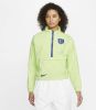 Nike Engeland Voetbaljack met korte rits voor dames Groen online kopen