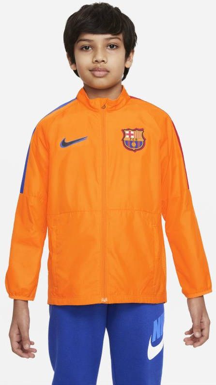 Nike Kids FC Barcelona Repel Academy AWF Voetbaljack voor kids Oranje