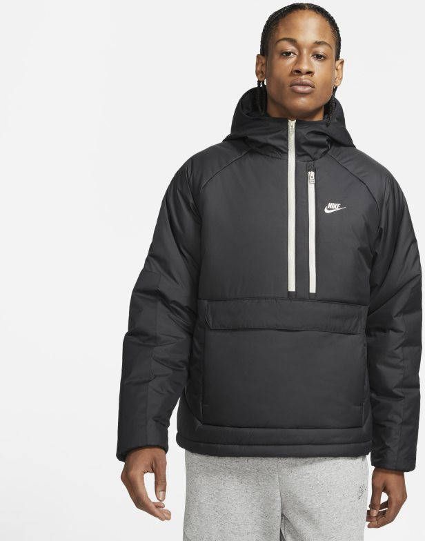 Nike Sportswear Therma FIT Legacy Anorak met capuchon voor heren Zwart