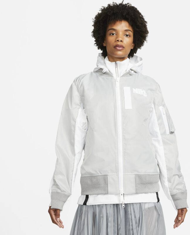 Nike x sacai Damesjack Grijs