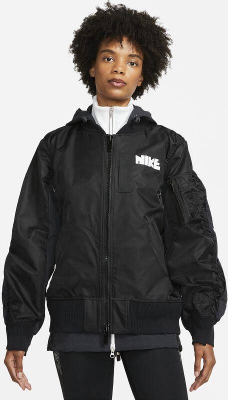Nike x sacai Damesjack Zwart