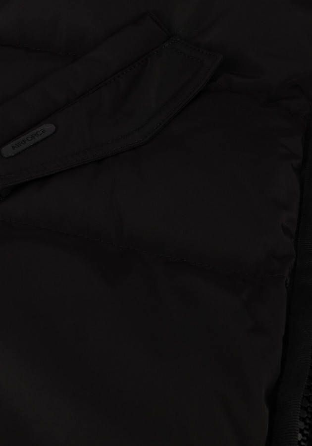 Airforce Jade gewatteerde longline jas met capuchon