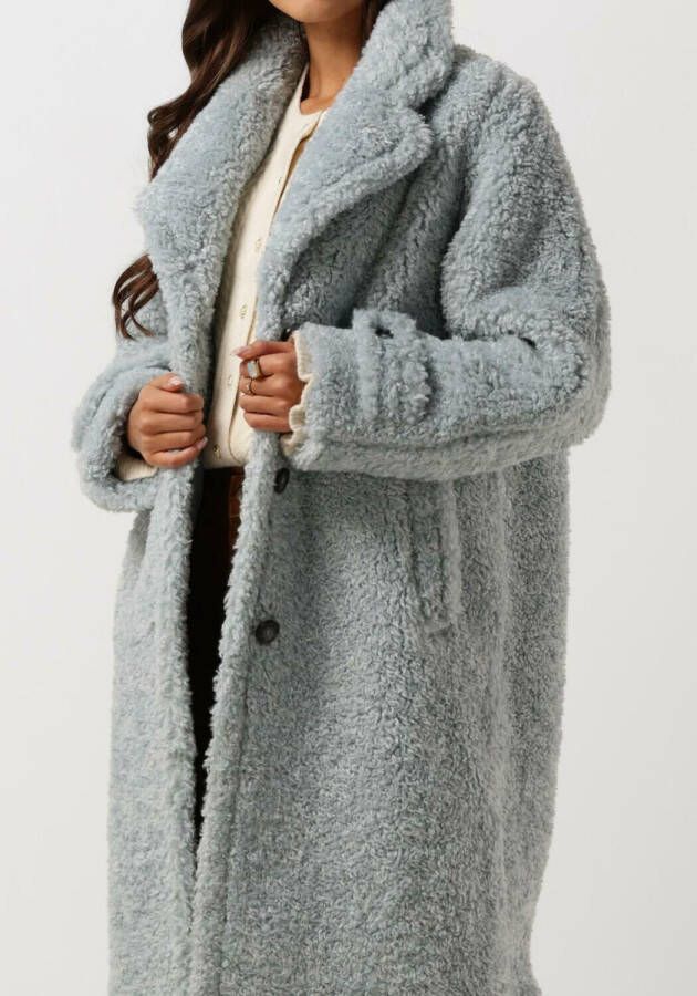Beaumont Blauwe Teddy Jas Teddy Statement Coat