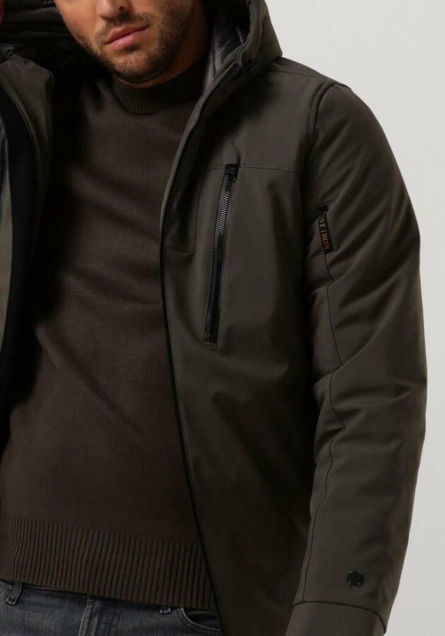 Cast Iron Grijze Gewatteerde Jas Short Jacket Softshell Zeroyon 2.0