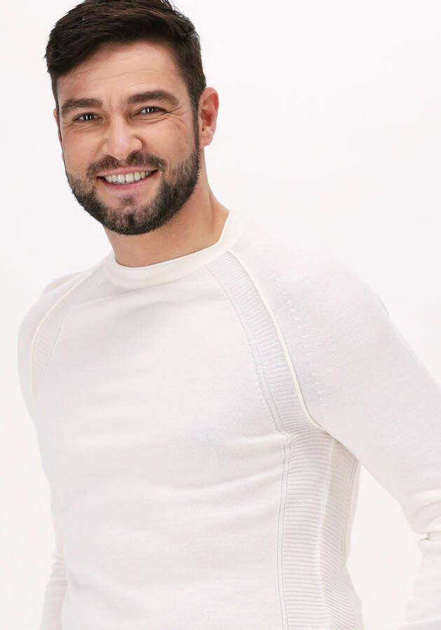 Cast Iron O neck tech merino jumper , Beige, Heren