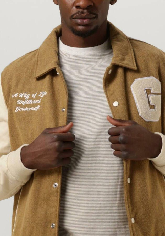 Goosecraft Bruine Jack Gc Varsity Jacket
