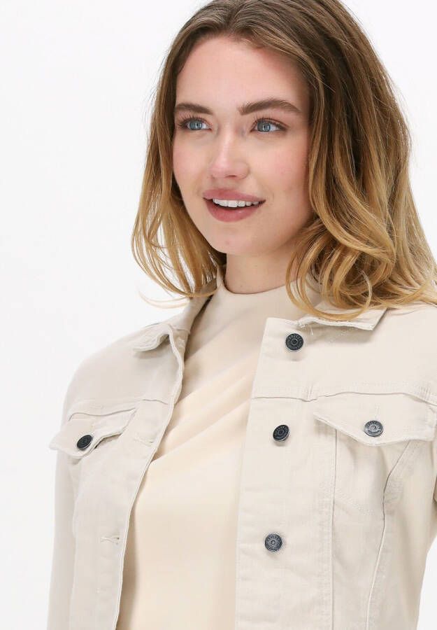 Object Beige Spijkerjas Objwin New Denim Jacket Noos