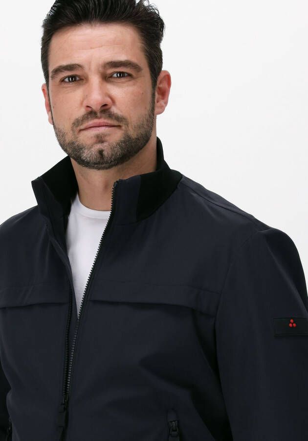 Peuterey Smooth bomber jacket in stretch fabric , Blauw, Heren