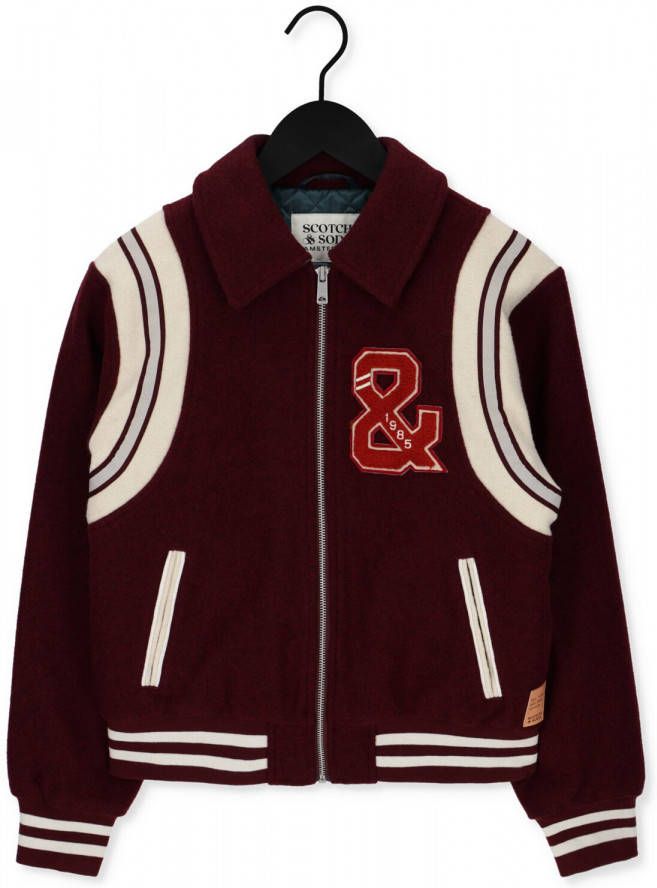 Scotch & Soda Gewatteerd bomberjack in wolblend met steekzakken