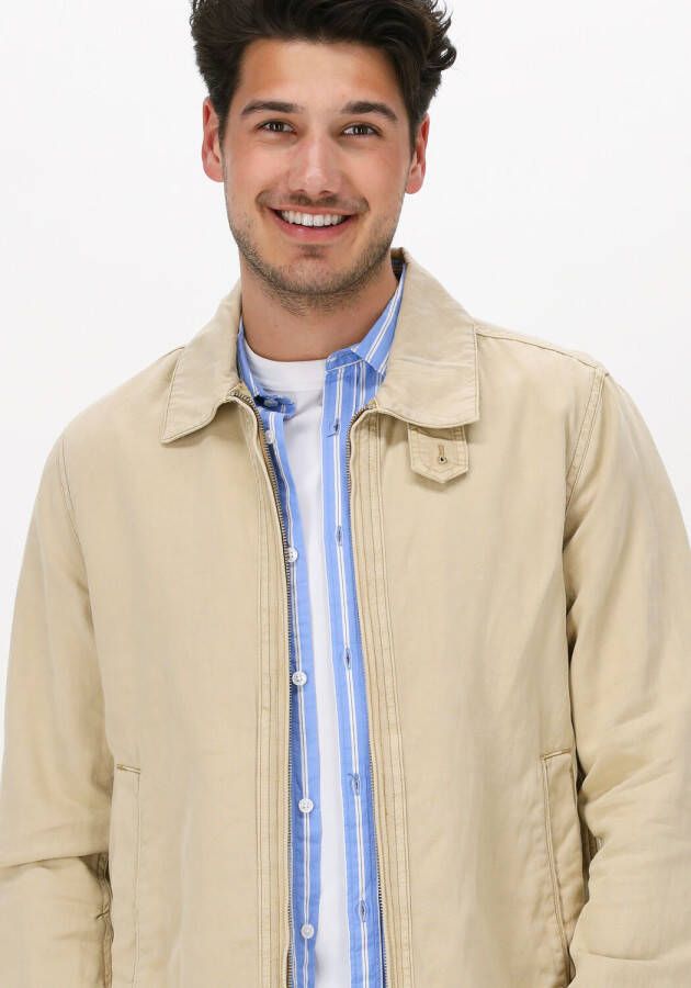 Scotch & Soda Camel Jack Short Garment dyed Cotton linen Jacket