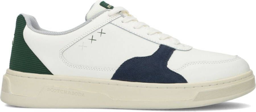 Scotch & Soda Witte Lage Sneakers Elliot