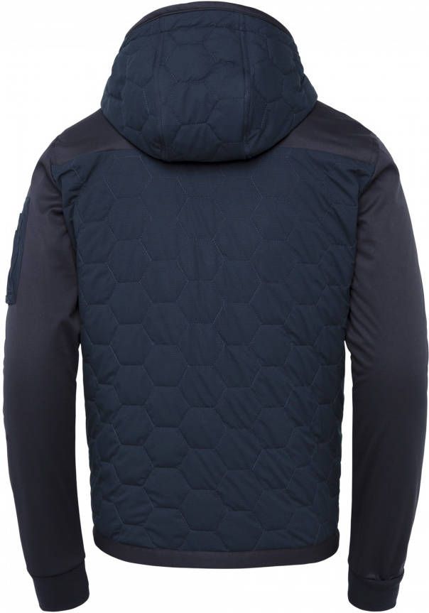 PME Legend Donkerblauwe Gewatteerde Jas Short Jacket Skyspar Ii Cycle Rip