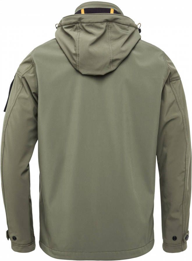 PME Legend Groene Regenjas Semi Long Jacket Successor Soft Shell