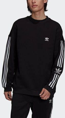 adidas Originals Adicolor Classics Lock Up Trefoil Sweatshirt Black Heren