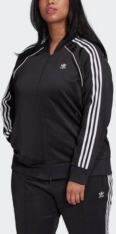 Adidas Originals Plus Dames Track Tops Black 50% Katoen, 45% Polyester, 5% Elastaan
