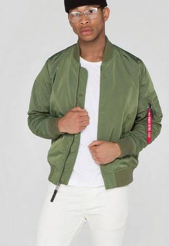 alpha industries L 2B losse bomberjack , Groen, Heren