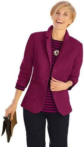 Fleecejack in bessenrood van heine