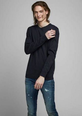 jack & jones Trui met ronde hals Jack Jones Basic , Grijs, Heren