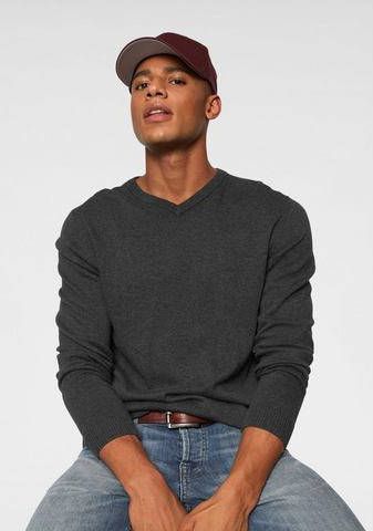 Jack & Jones Trui met V hals JJEBASIC KNIT V NECK