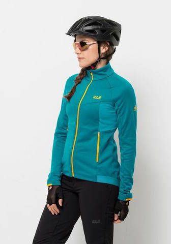 Jack Wolfskin Resilience Fleecejack Fiets Dames Turkoois