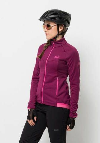 Jack Wolfskin Resilience Fleecejack Fiets Dames Pruimpaars