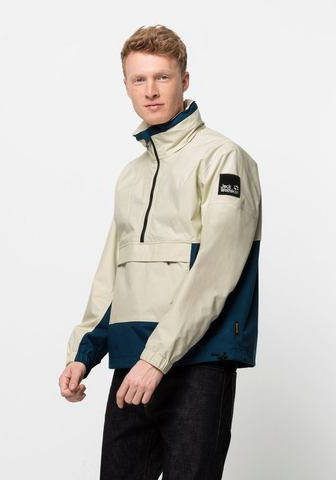 Jack Wolfskin 365 Fearless Overhead Jas Gebroken Wit/Blauw