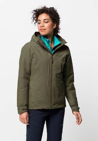 Jack Wolfskin Argon Storm Winterjas Dames Grijs