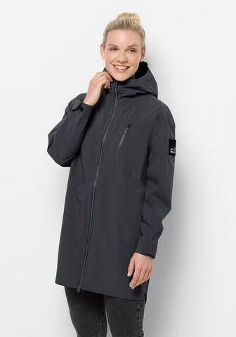 Jack Wolfskin 365 Fearless Parka Dames Jas Donkergrijs