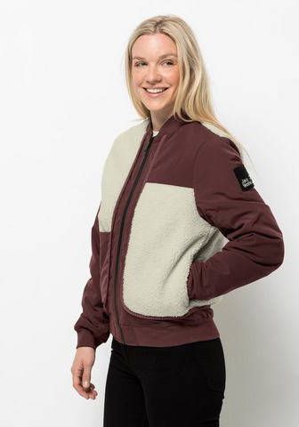Jack Wolfskin 365 Fearless Jacket Dames Jas Bordeaux/Kastanjebruin/Gebroken Wit