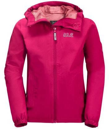 Jack Wolfskin Flaze Waterdichte Jas Junior Roze
