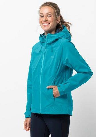 Jack Wolfskin Highest Heak Hardshell Jas Dames Blauw