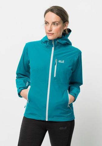 Jack Wolfskin Eagle Peak Jacket Dames Jas Turkoois